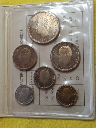 Colección Pruebas Numismáticas Españolas 1976