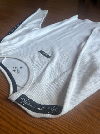 Jersey Hollister Blanco Manga Larga Talla S