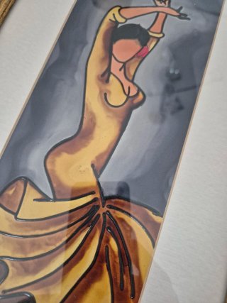 Par Cuadros Bailarinas Flamenco