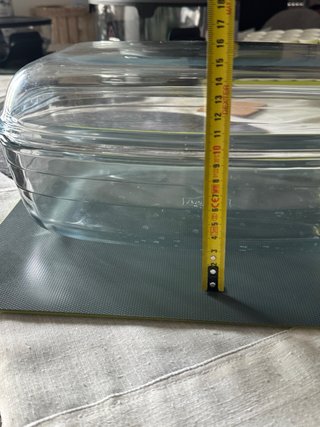 Fuente doble de cristal para horno