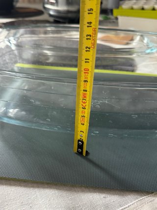 Fuente doble de cristal para horno