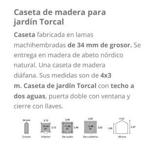 Caseta de madera estilo rústico