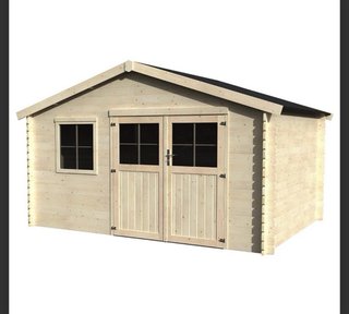 Caseta de madera estilo rústico