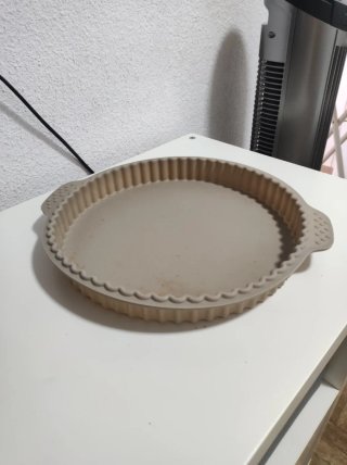Molde para tarta/pie de silicona beige