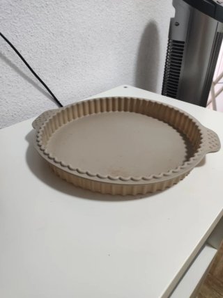 Molde para tarta/pie de silicona beige