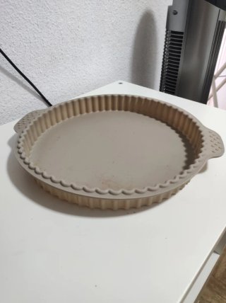 Molde para tarta/pie de silicona beige