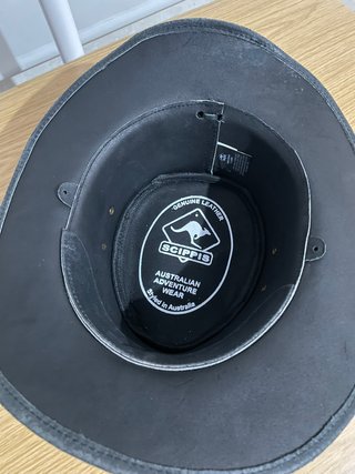 Sombrero Scippis Piel Negro Talla XL