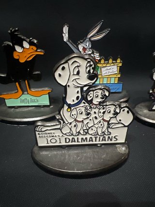 Lote 4 figuras metálicas Disney