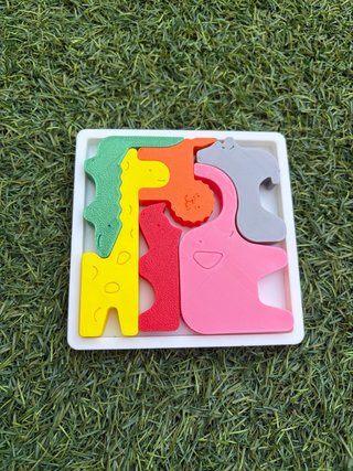 Puzzle Animales 3D Montessori