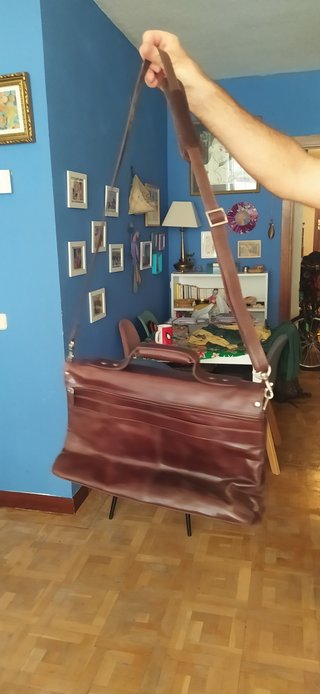 Maletín Piel Marrón Nuevo Sin Etiqueta