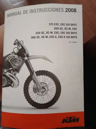 Manual KTM 2008 Instrucciones EXC XC