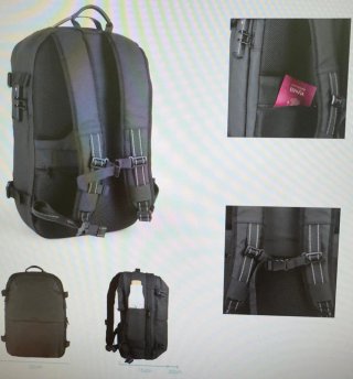 Mochila TOOQ Compresión Vacío 30-55L Negra
