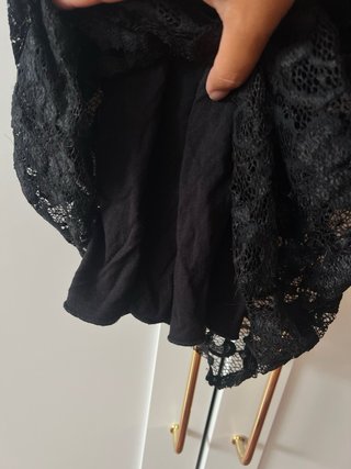 Vestido Zack London encaje negro Talla S