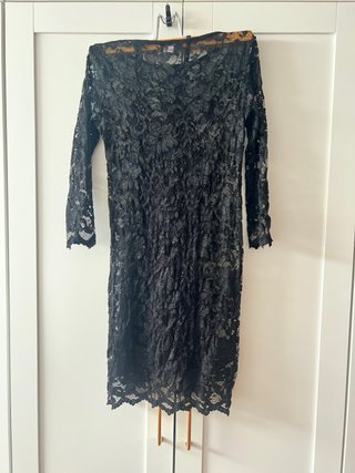 Vestido Zack London encaje negro Talla S