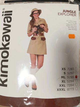 Disfraz Exploradora Selva Talla ML