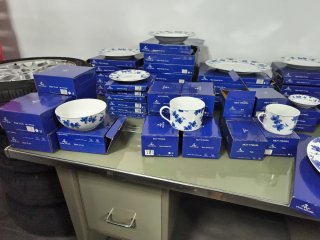 Vajilla Vista Alegre Porcelana Azul/Blanco