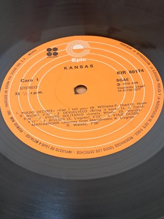 Vinilo LP Kansas - Kansas 1a Edición Esp.