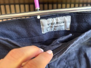 Pantalones cargo Silbon azul