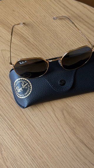 Gafas Ray-Ban Octagonal Polarizadas Oro