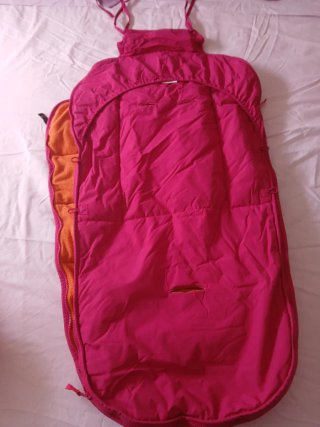 Saco silla niño naranja y fucsia