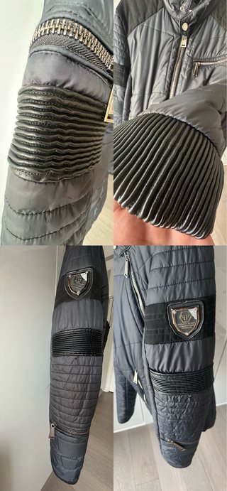 Giacca Philipp Plein Biker Trapuntata Uomo