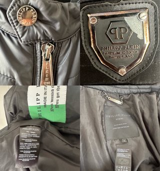 Giacca Philipp Plein Biker Trapuntata Uomo