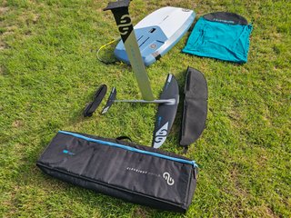 Equipo Wingfoil Completo: Tabla, Foil, 2 Velas