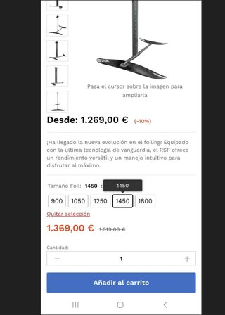 Equipo Wingfoil Completo: Tabla, Foil, 2 Velas