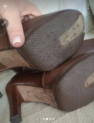 Botas Piel Marrón Talla 39 Massimo Dutti
