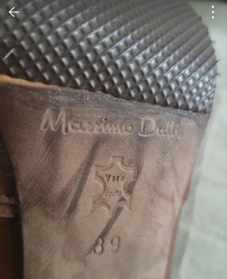 Botas Piel Marrón Talla 39 Massimo Dutti