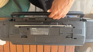 Radiocasete Sanyo Doble Cassette Negro
