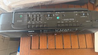 Radiocasete Sanyo Doble Cassette Negro