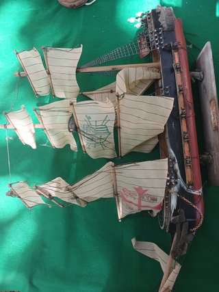 Maqueta barco velero de madera