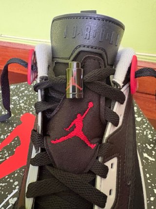 Jordan Spizike Low Negro Rojo