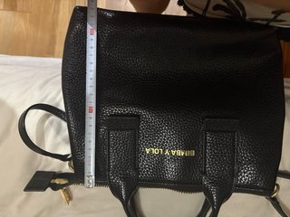 Bolso Bimba y Lola Negro Piel Texturizada