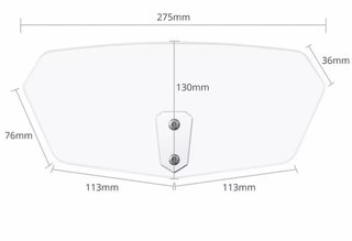 Deflector de viento ajustable para moto