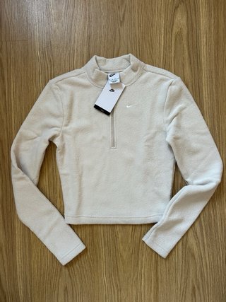 Sudadera Nike Cropped Fleece Media Cremallera - XS