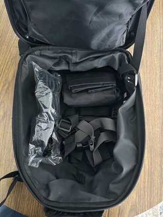 Mochila Asiento Trasero Moto Negra
