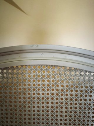 Cabecero Cama 90 Rejilla Ratán Madera