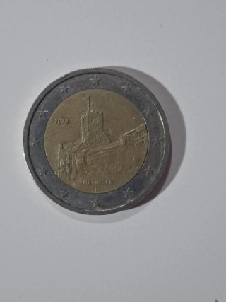 Moneda 2€ Thuringen 2022