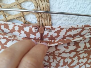 Falda estampada.