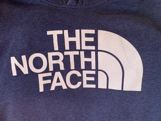 The North Face Hoodie Navy Blue Size- S oversize