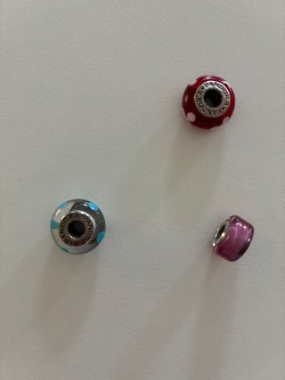 Lote 3 Charms Murano Pandora, sueltos a 20€