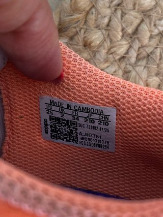 Botas de fútbol Adidas F50 niño naranja Talla 34