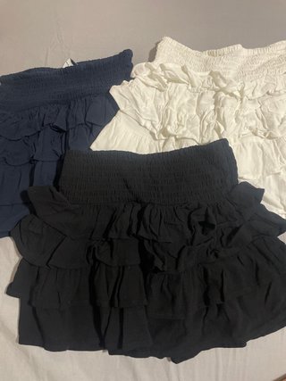 Faldas Bershka volantes (3 uds)