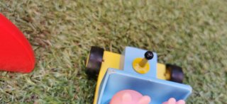 Cohete Peppa Pig con figuras