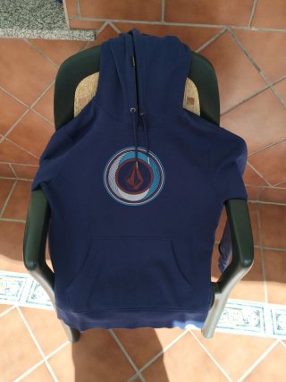Sudadera hoodie Volcom Azul Talla S