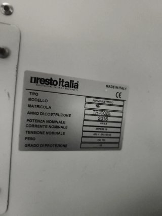 Horno Pizza Resto Italia + Soporte