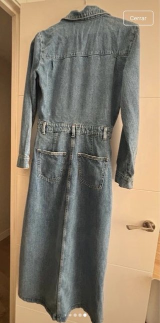 Vestido vaquero largo Zara