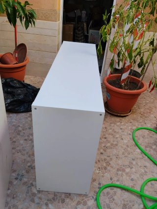 Mueble de Almacenamiento Blanco y Rosa